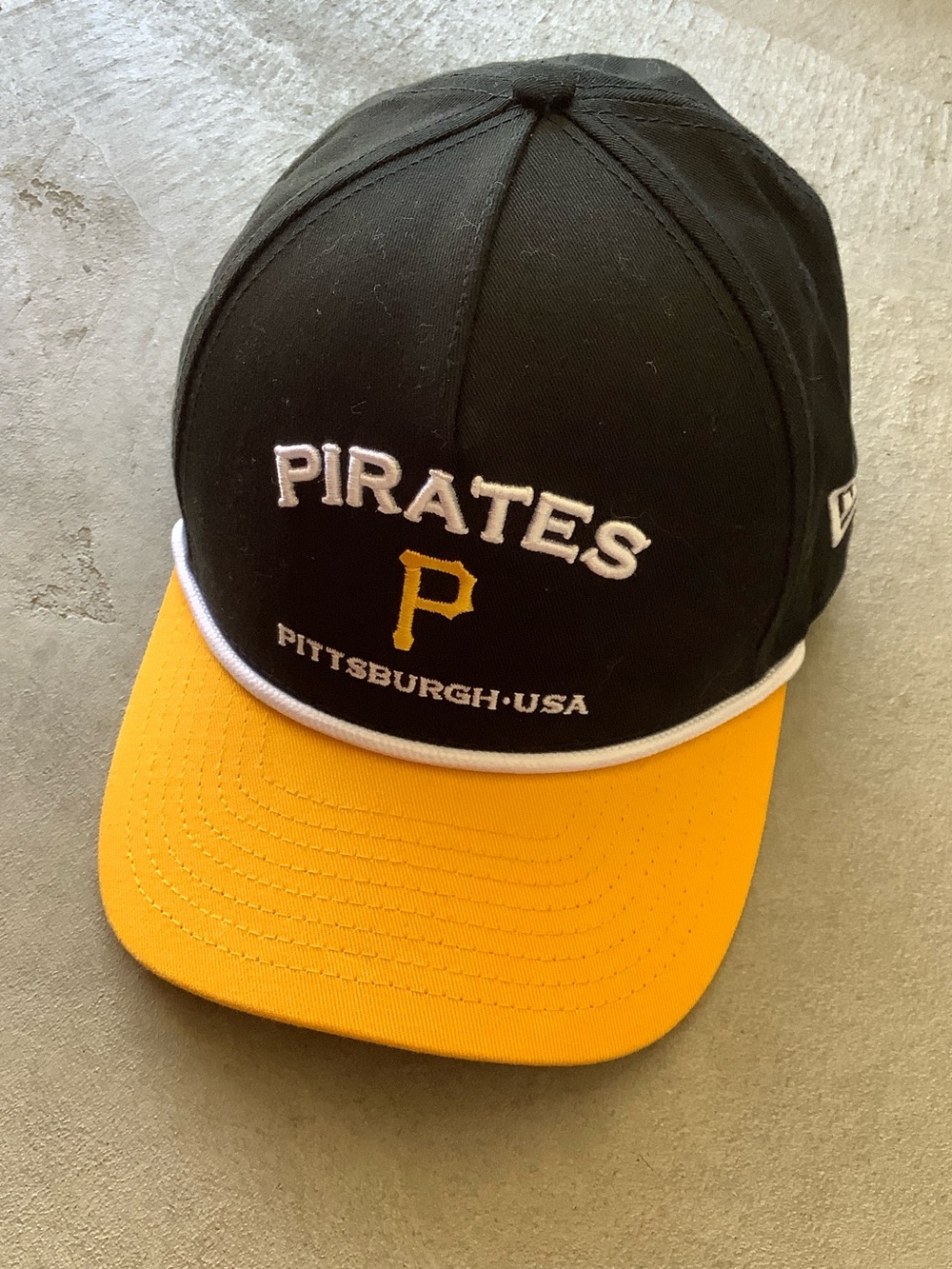 Pittsburgh Pirates new era yellow brim rope hat